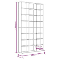 Mobile Porta CD Rovere Marrone 102x23x177,5cm Legno Multistrato 815092