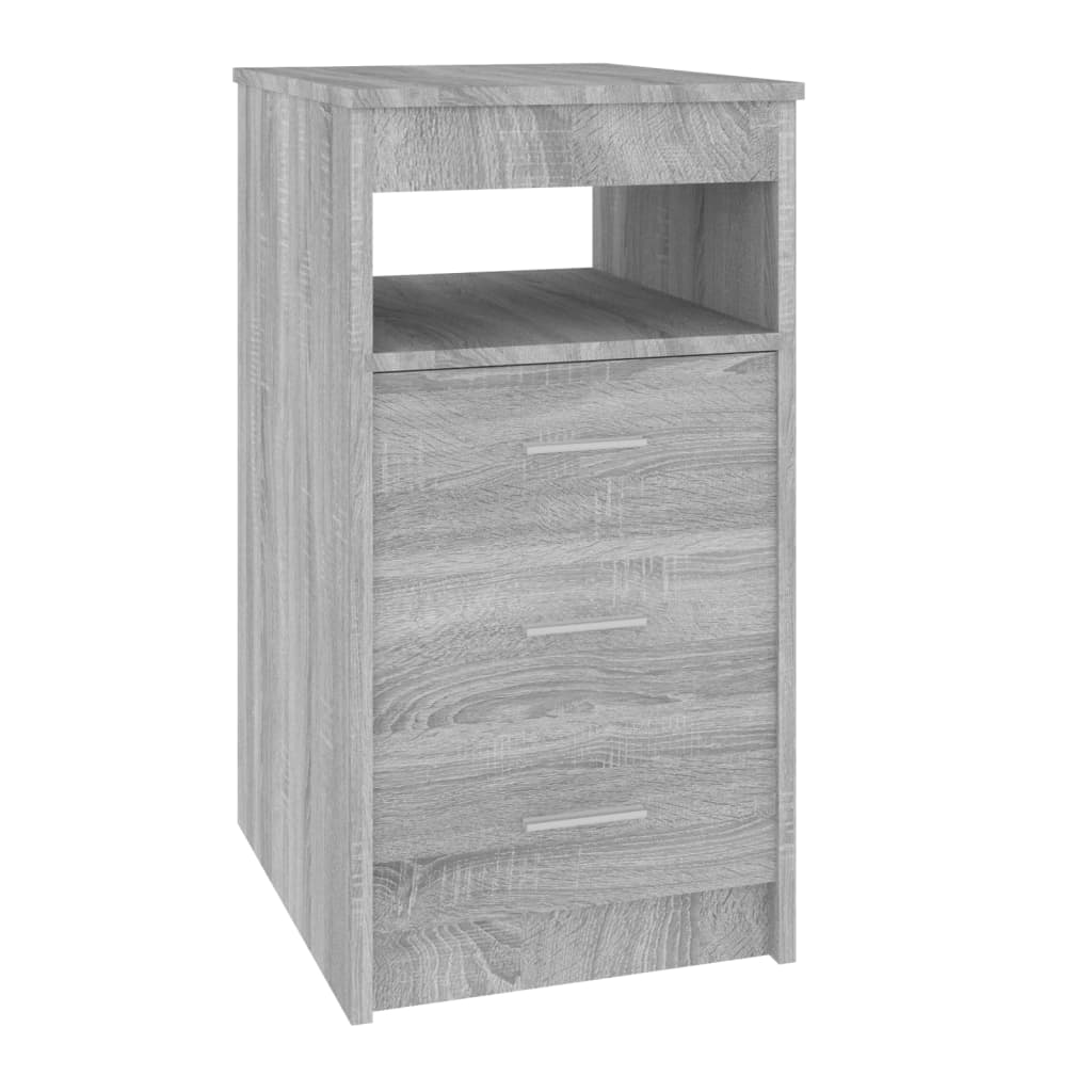 Cassettiera Grigio Sonoma 40x50x76 cm in Legno Multistrato cod mxl 41788