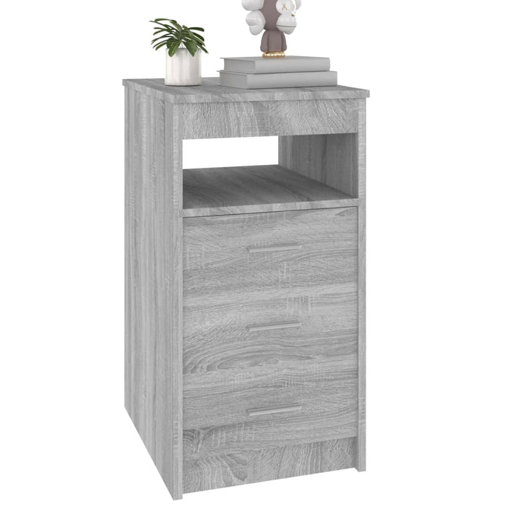 Cassettiera Grigio Sonoma 40x50x76 cm in Legno Multistrato cod mxl 41788