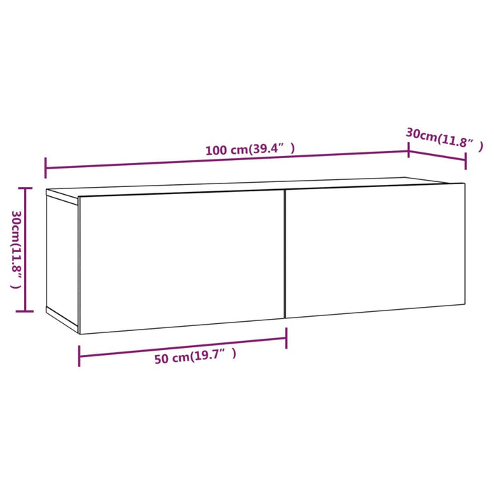 Libreria Grigio Sonoma 100x30x30 cm in Legno Ingegnerizzato 815097