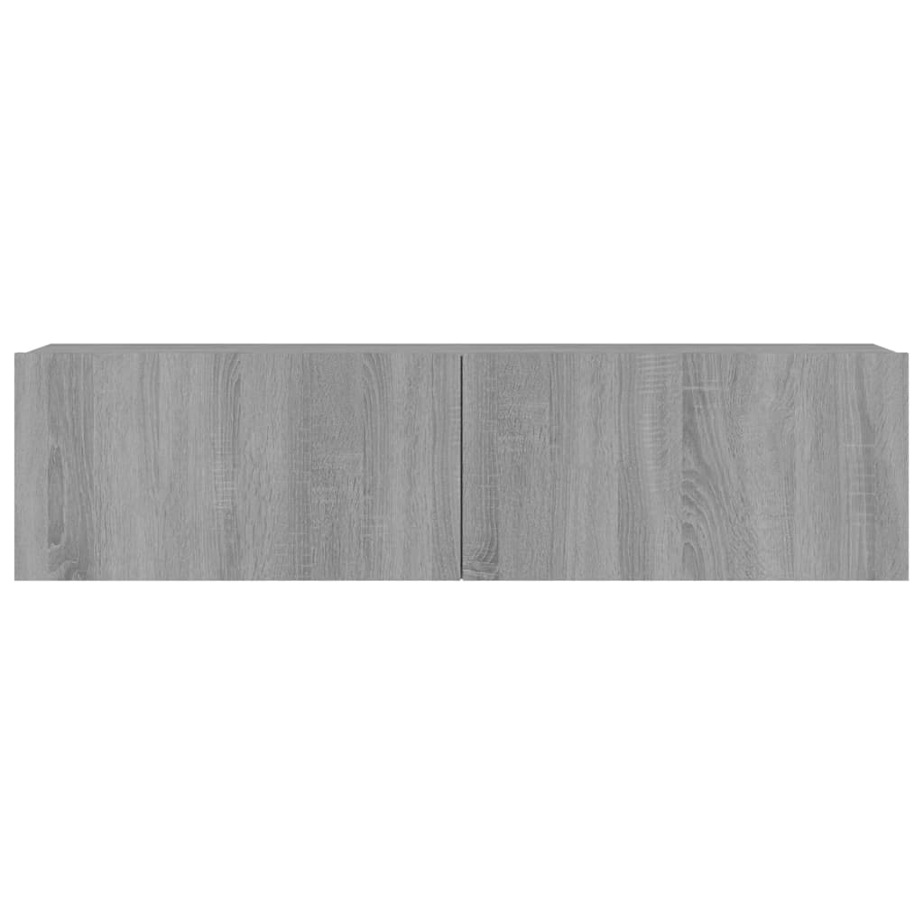 Mobile Muro TV Grigio Sonoma 120x30x30cm Legno Ingegnerizzato cod mxl 13567