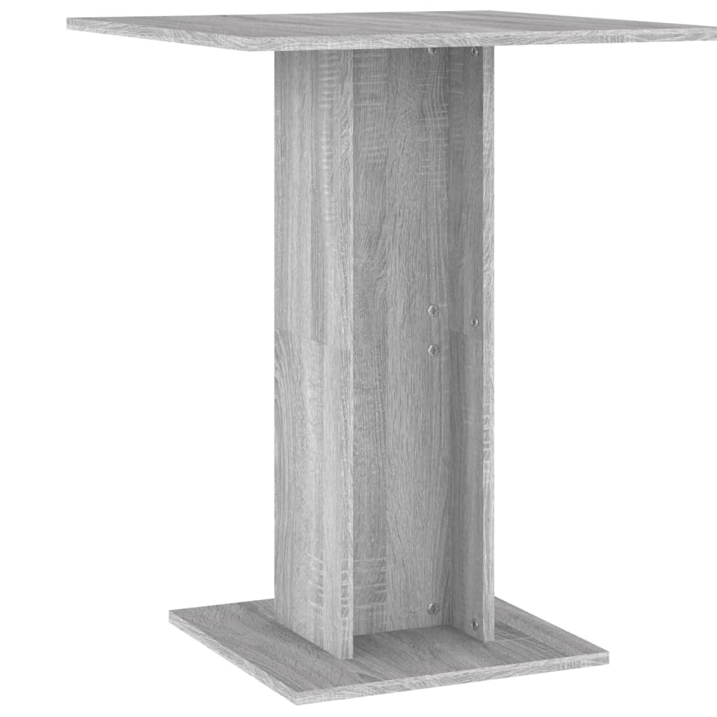 Tavolo da Bistrot Grigio Sonoma 60x60x75 cm Legno Multistrato cod mxl 13979