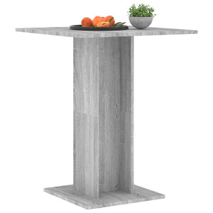 Tavolo da Bistrot Grigio Sonoma 60x60x75 cm Legno Multistrato cod mxl 13979