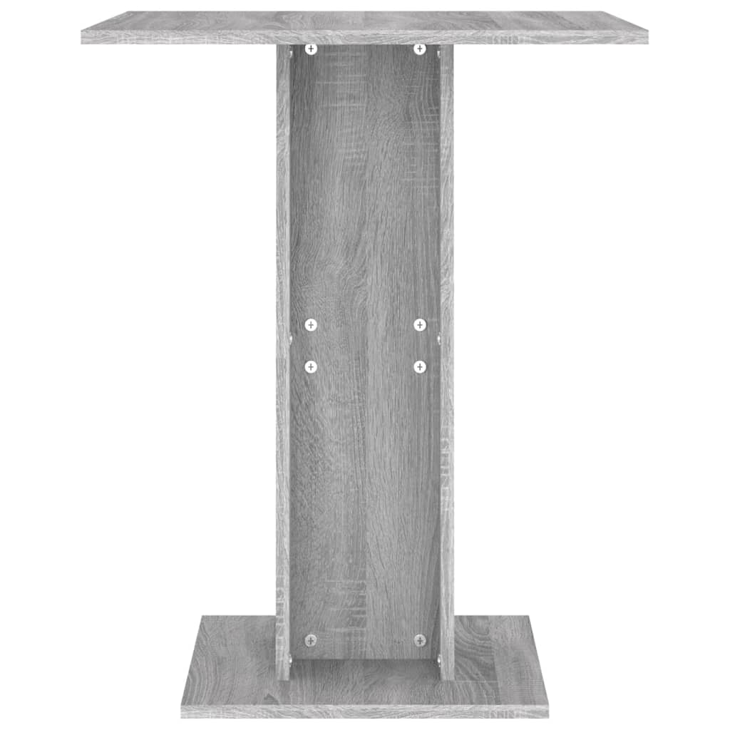 Tavolo da Bistrot Grigio Sonoma 60x60x75 cm Legno Multistrato cod mxl 13979