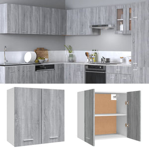 Mobile Pensile Grigio Sonoma 60x31x60 cm Legno Ingegnerizzato 815112