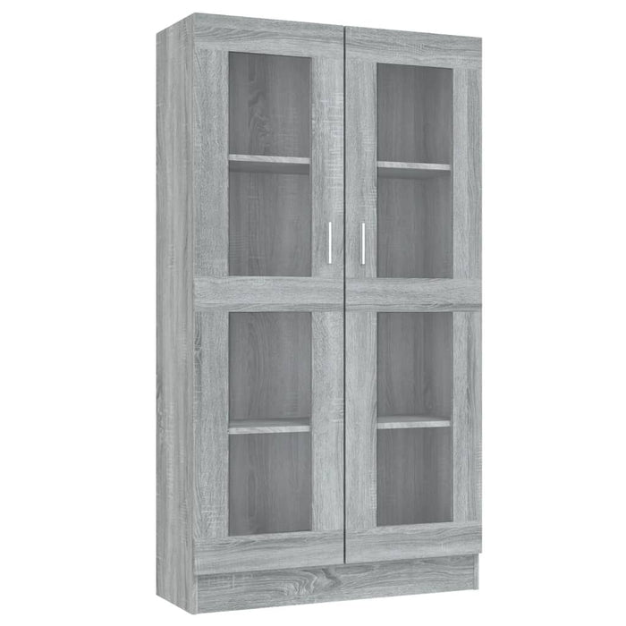 Mobile Vetrina Grigio Sonoma 82,5x30,5x150 cm Legno Multistrato 815118