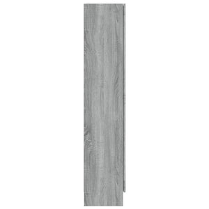 Mobile Vetrina Grigio Sonoma 82,5x30,5x150 cm Legno Multistrato 815118