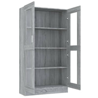 Mobile Vetrina Grigio Sonoma 82,5x30,5x150 cm Legno Multistrato 815118