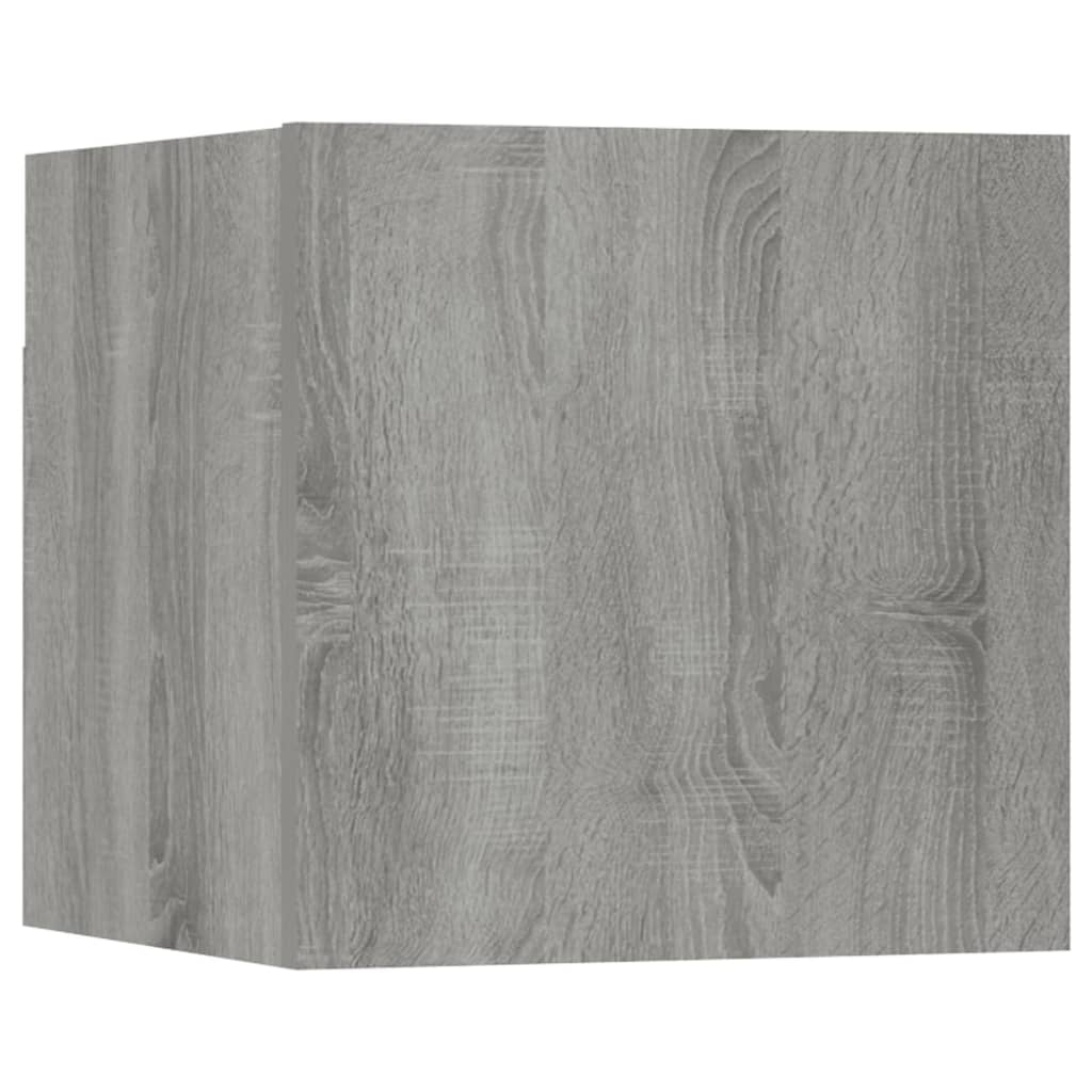 Armadietti TV Montati a Parete Grigio Sonoma 30,5x30x30 cm cod mxl 22758