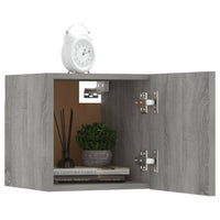 Armadietti TV Montati a Parete Grigio Sonoma 30,5x30x30 cm 815138