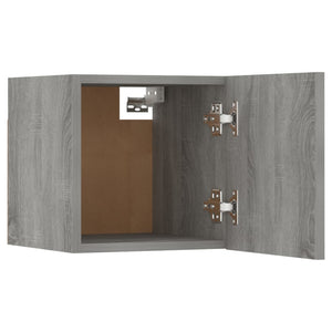 Armadietti TV Montati a Parete Grigio Sonoma 30,5x30x30 cm 815138