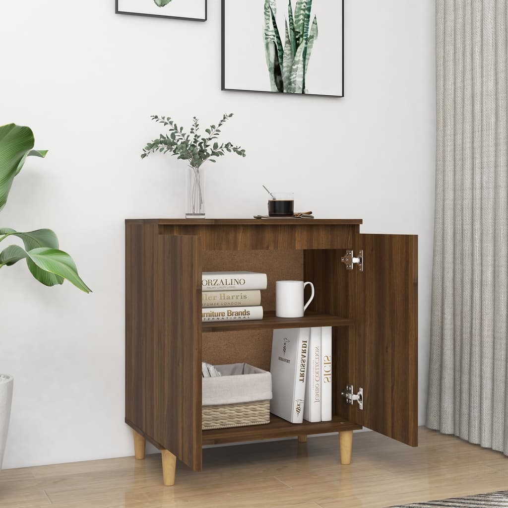 Credenza Rovere Marrone 60x35x70 cm in Legno Ingegnerizzato 815158