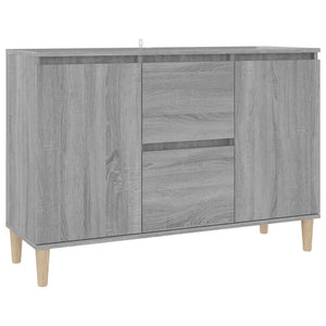 Credenza Grigio Sonoma 103,5x35x70 cm in Legno Ingegnerizzato 815163