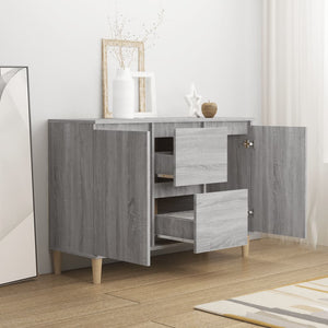 Credenza Grigio Sonoma 103,5x35x70 cm in Legno Ingegnerizzato 815163