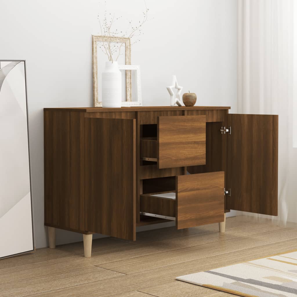 Credenza Rovere Marrone 103,5x35x70 cm in Legno Ingegnerizzato 815164