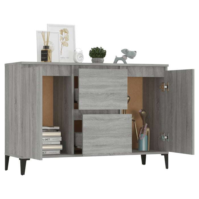 Credenza Grigio Sonoma 104x35x70 cm in Legno Multistrato 815166