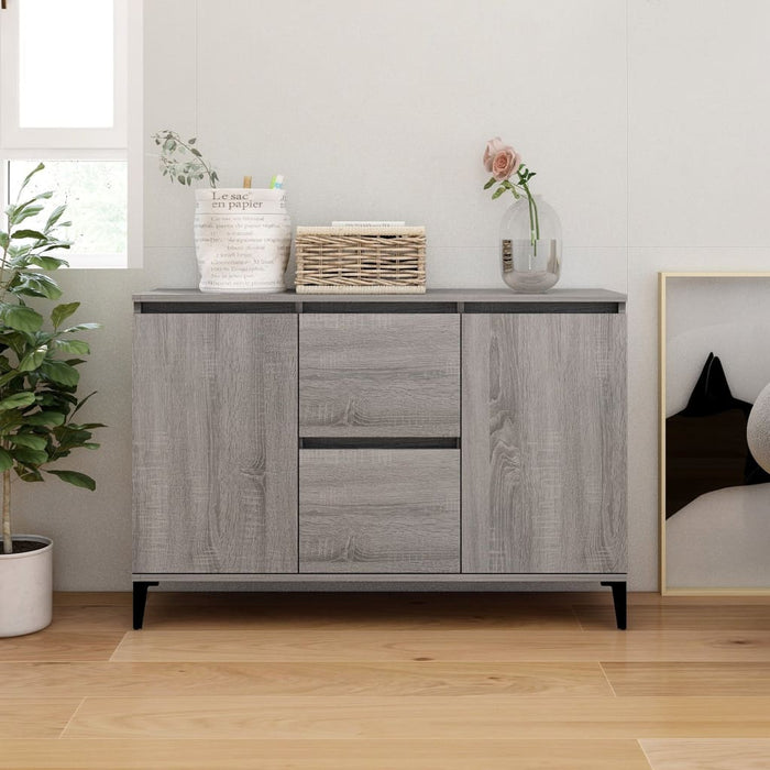 Credenza Grigio Sonoma 104x35x70 cm in Legno Multistrato 815166