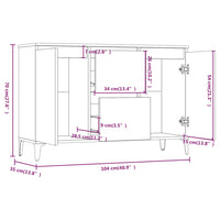 Credenza Rovere Marrone 104x35x70 cm in Legno Ingegnerizzato 815167