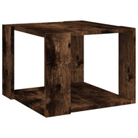 Tavolino da Salotto Rovere Fumo 40x40x43cm Legno Ingegnerizzato cod mxl 7799