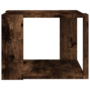 Tavolino da Salotto Rovere Fumo 40x40x43cm Legno Ingegnerizzato cod mxl 7799