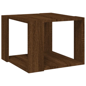 Tavolino Salotto Rovere Marrone 40x40x30cm Legno Ingegnerizzato 815170