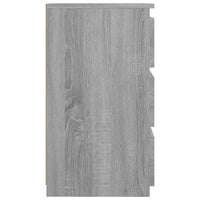 Comodini Grigio Sonoma 2 pz 40x35x62,5 cm in Legno Multistrato 815174