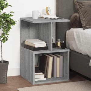 Comodini 2 pz Grigio Sonoma 35x35x55 cm in Legno Multistrato cod mxl 40147