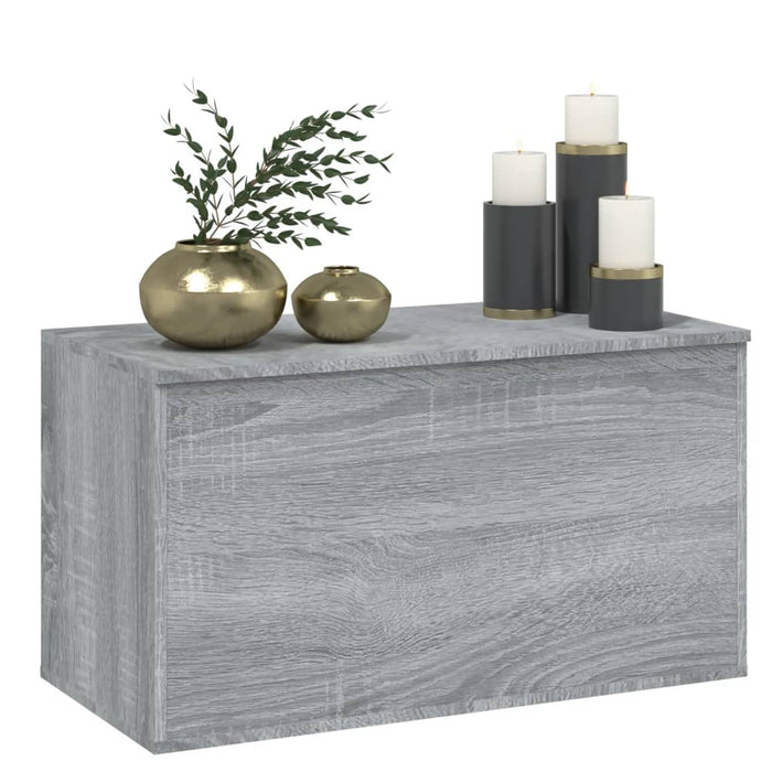 Cassapanca Grigio Sonoma 84x42x46 cm in Legno Ingegnerizzato 815193