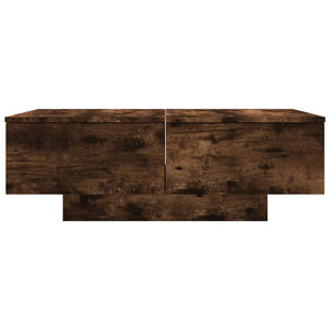 Tavolino da Salotto Rovere Fumo 90x60x31 cm Legno Multistrato