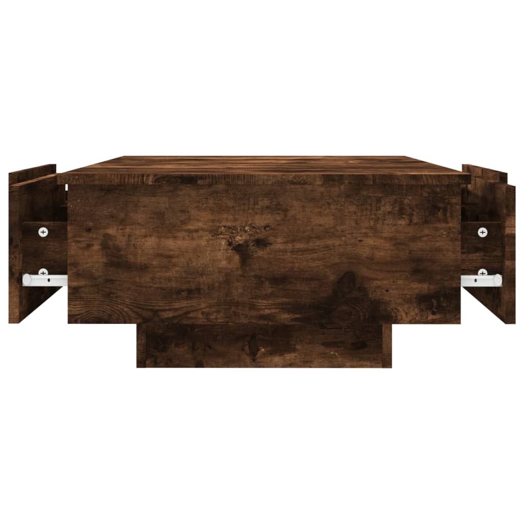 Tavolino da Salotto Rovere Fumo 90x60x31 cm Legno Multistrato