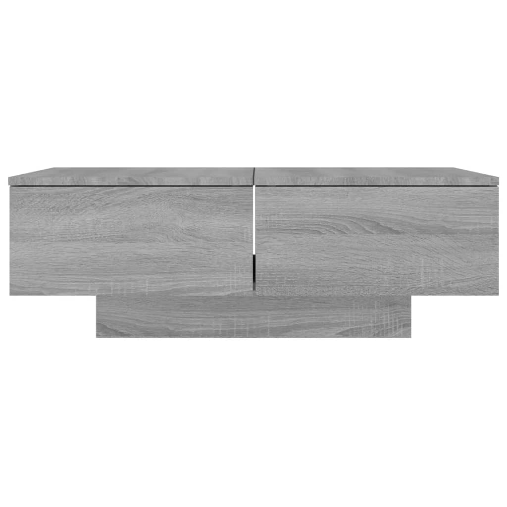 Tavolino da Salotto Grigio Sonoma 90x60x31 cm Legno Multistrato