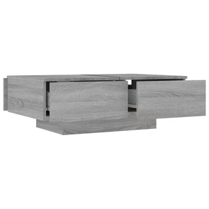 Tavolino da Salotto Grigio Sonoma 90x60x31 cm Legno Multistrato