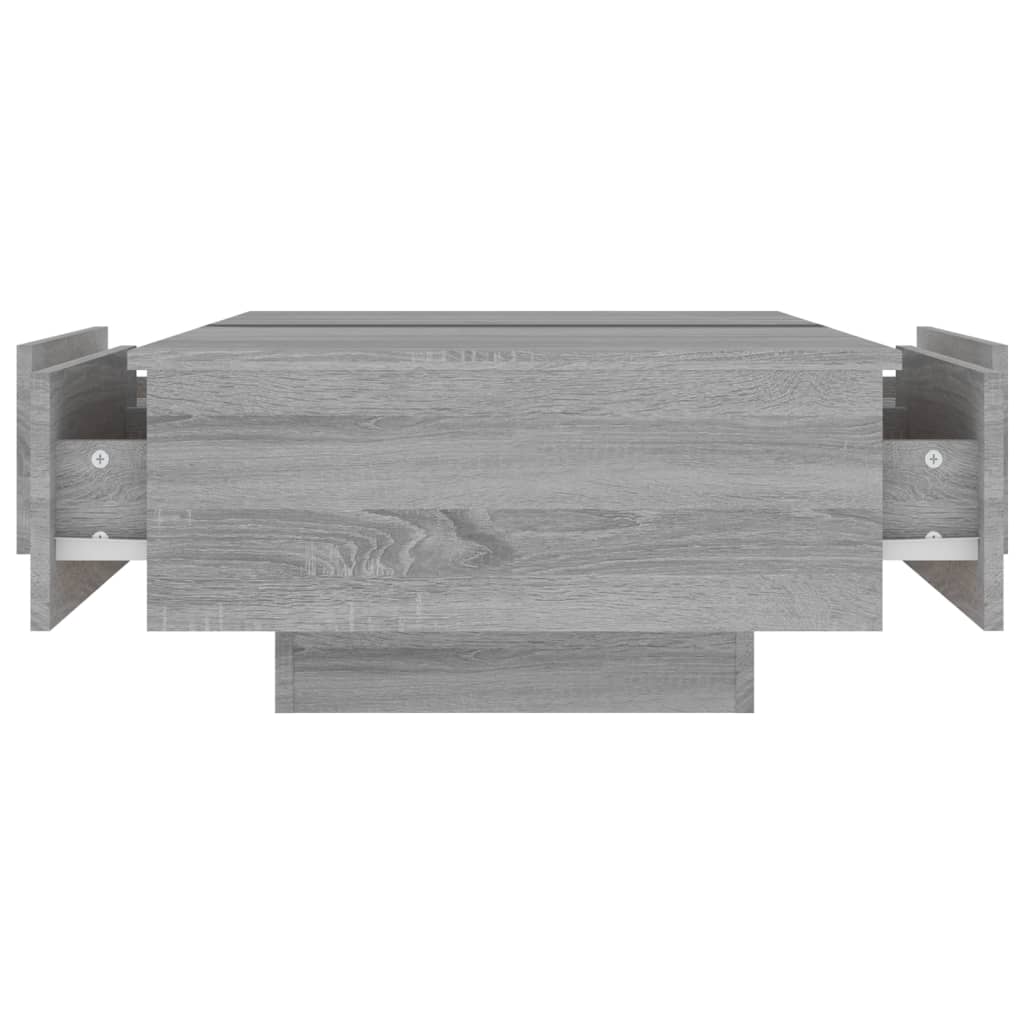 Tavolino da Salotto Grigio Sonoma 90x60x31 cm Legno Multistrato