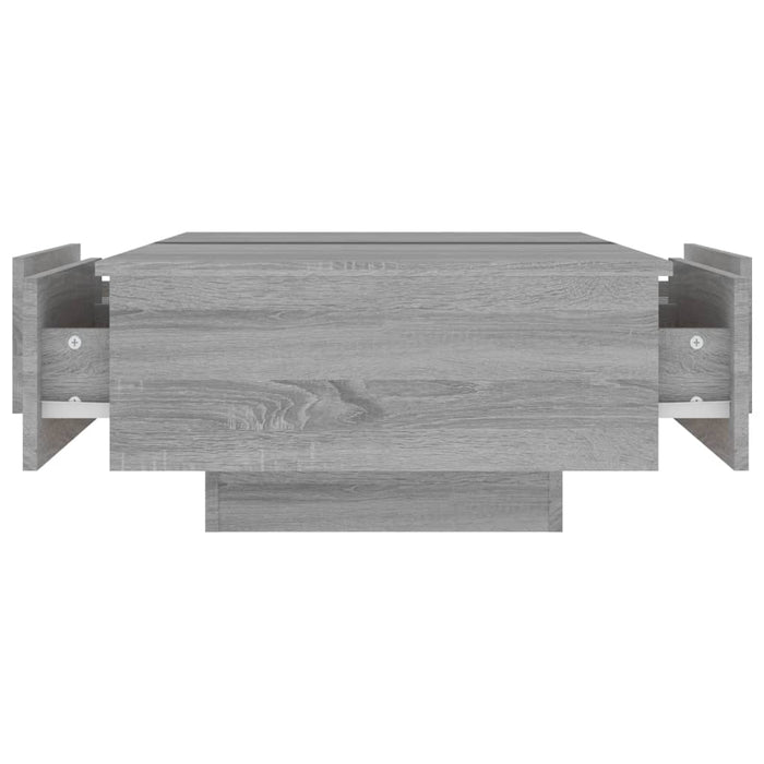 Tavolino da Salotto Grigio Sonoma 90x60x31 cm Legno Multistrato