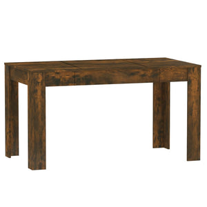 Tavolo da Pranzo Rovere Fumo 140x74,5x76 cm Legno Multistrato