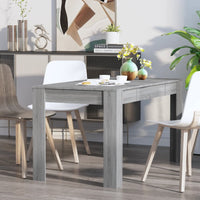 Tavolo da Pranzo Grigio Sonoma 140x74,5x76 cm Legno Multistrato