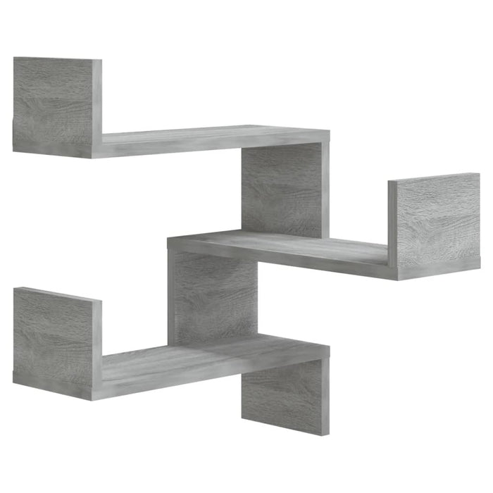 Scaffale Parete Angolo Grigio Sonoma 40x40x50cm Multistrato cod mxl 48693