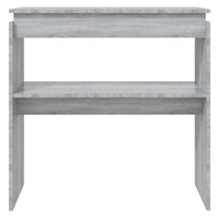 Tavolino Consolle Grigio Sonoma 80x30x80 cm Legno Multistrato 815217