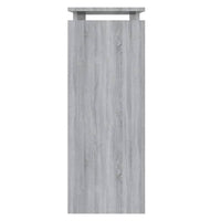 Tavolino Consolle Grigio Sonoma 80x30x80 cm Legno Multistrato cod mxl 12268