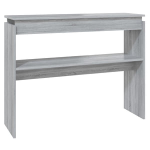 Tavolino Consolle Grigio Sonoma 102x30x80 cm Legno Multistrato