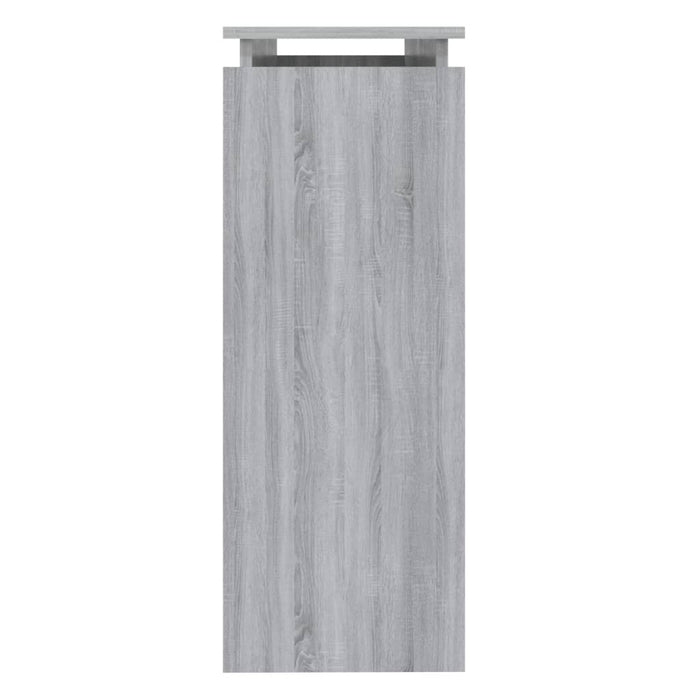 Tavolino Consolle Grigio Sonoma 102x30x80 cm Legno Multistrato 815220