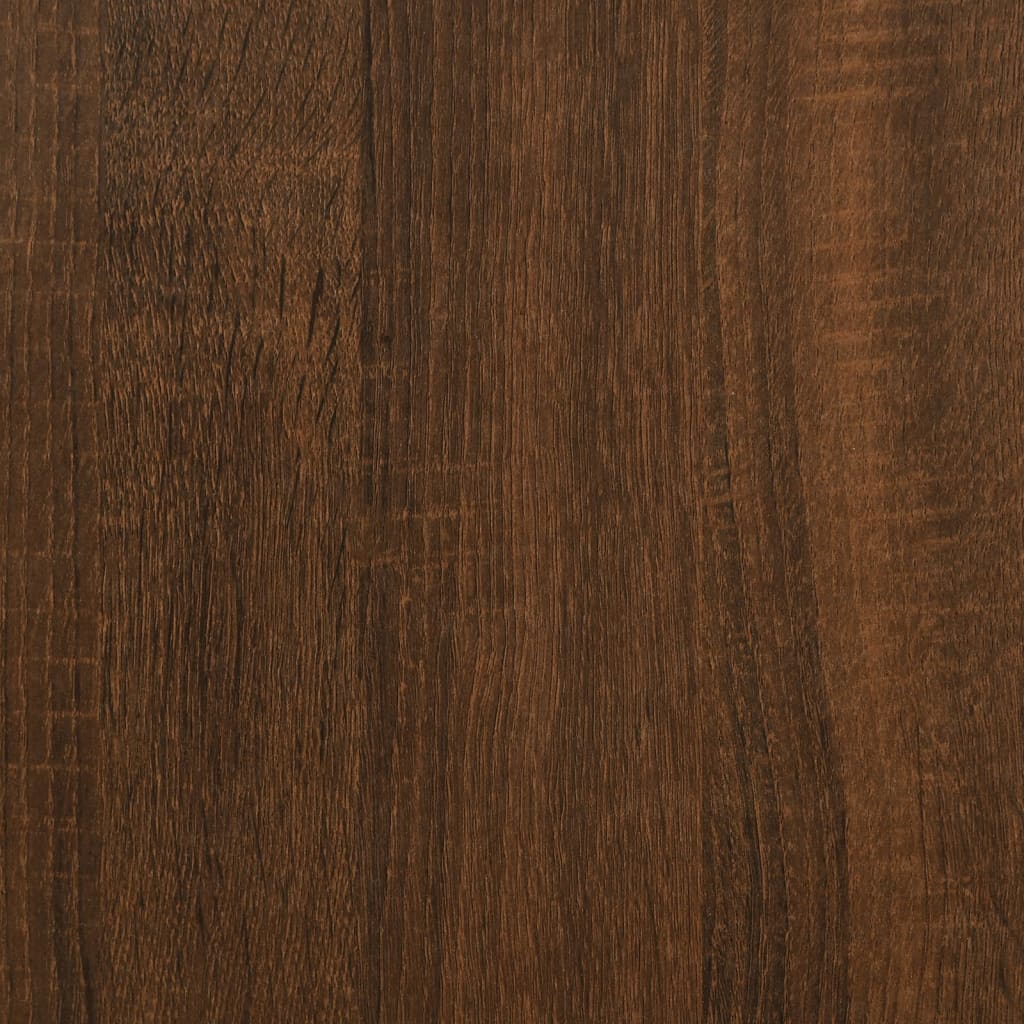 Tavolini Impilabili 3 pz Rovere Marrone in Legno Multistrato 815224