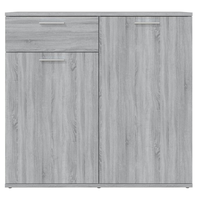 Credenza Grigio Sonoma 80x36x75 cm in Legno Multistrato 815490