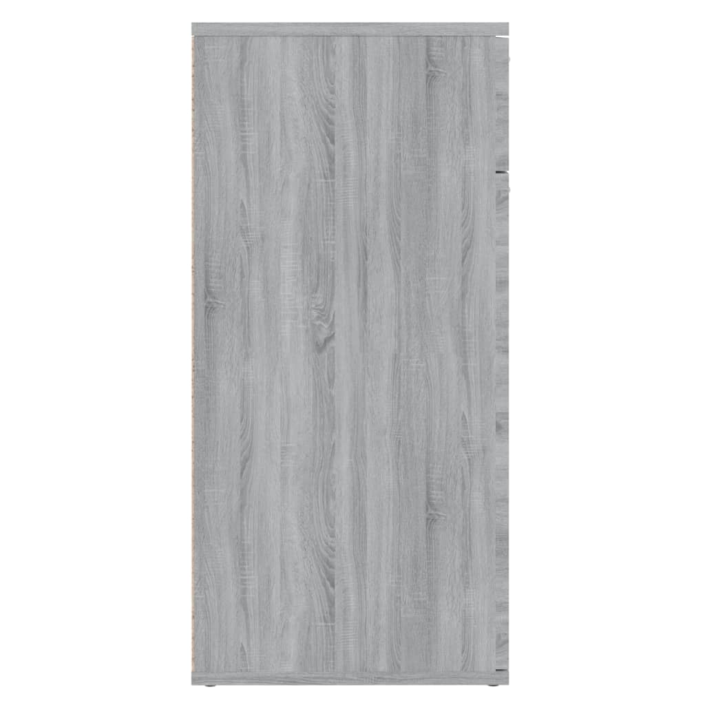 Credenza Grigio Sonoma 80x36x75 cm in Legno Multistrato 815490