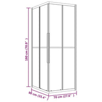 Cabina Doccia ESG Smerigliato 90x70x180 cm 151846