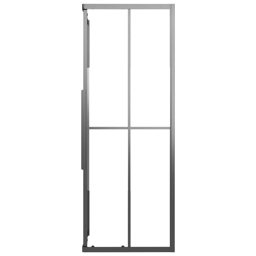 Cabina Doccia ESG Semi Smerigliato 70x70x180 cm Nera cod mxl 62902