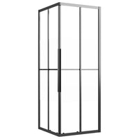 Cabina Doccia ESG Semi Smerigliato 80x70x180 cm Nera 151853