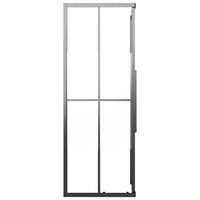 Cabina Doccia ESG Semi Smerigliato 80x70x180 cm Nera 151853