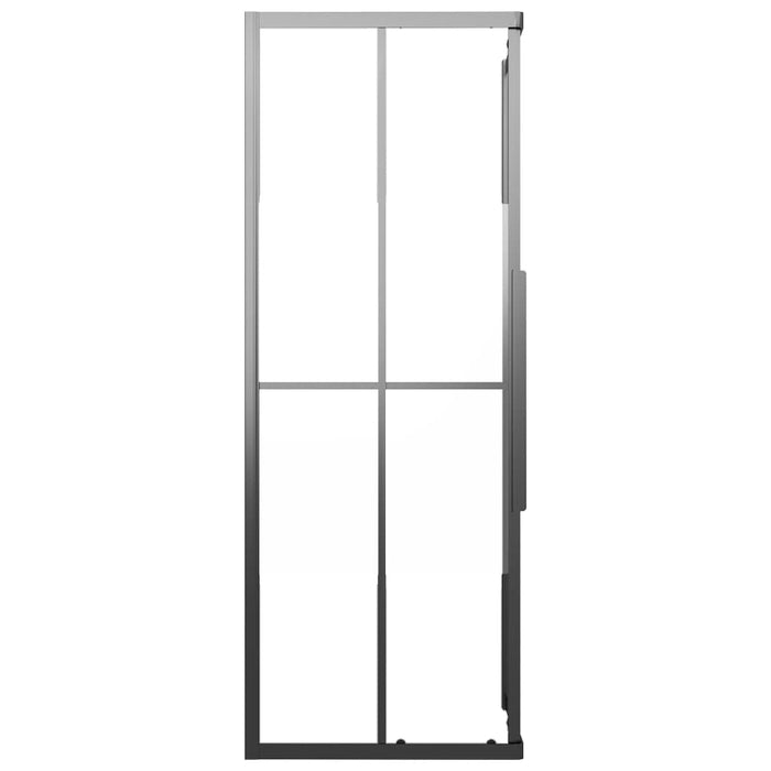 Cabina Doccia ESG Semi Smerigliato 80x70x180 cm Nera 151853