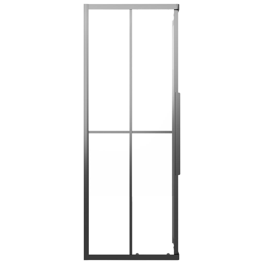 Cabina Doccia ESG Smerigliato 80x80x180 cm Nera 151857